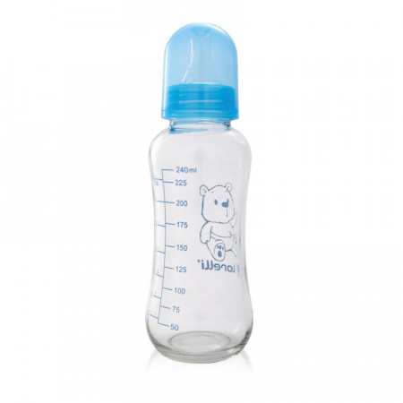 Biberon din sticla, 0+ luni, 240 ml, Lorelli
