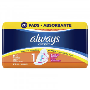 Absorbante Always Classic Normal Plus Duo, 20 buc