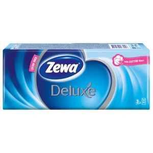 Batiste nazale Zewa Deluxe Classic, 3 straturi, 10 pachete