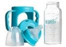 Biberon 0-3 luni din Sticla Gat Normal cu Protectie Plastic 120 ml U-GROW A-1007 - Img 3