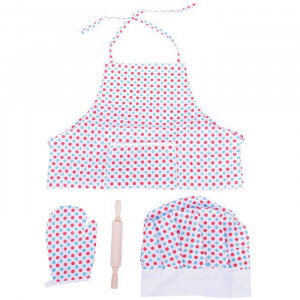 BigJigs Set sortulet si accesorii alb cu buline - Img 3