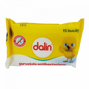Dalin Servetele Antibacteriene pocket, 15 buc - Img 1