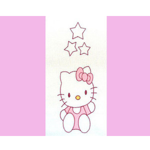 Lenjerie patut cu broderie Hubners Kitty, 4 piese, roz - Img 2