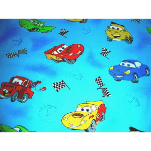 Lenjerie patut Hubners Cars 4 piese albastru - Img 2