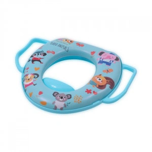 Reductor moale pentru toaleta, cu manere, Lorelli, Blue