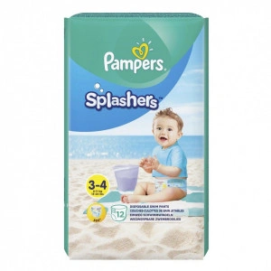 Scutece Pampers Splash (pentru apa), Nr. 3, 6-11 kg, 12 buc