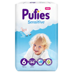 Scutece Pufies Sensitive Nr.6, 13+kg, 44 buc
