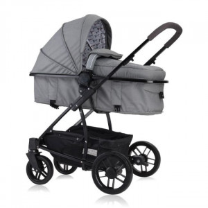 Set Carucior 3 in 1, S 500, cos auto inclus, Lorelli, Dark Grey Lighthouse - Img 3