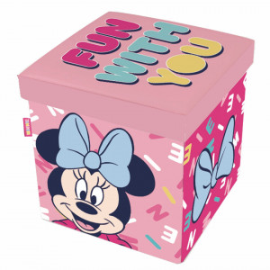 Taburet pentru depozitare jucarii Minnie Mouse - Img 2