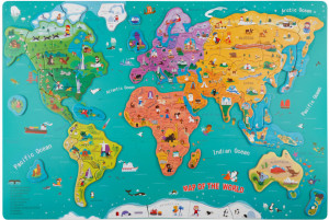 Harta lumii mare - puzzle magnetic - Img 4