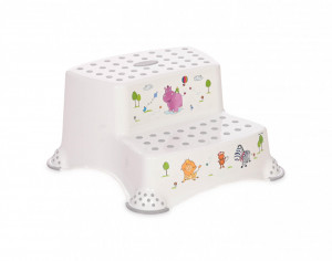 Inaltator baie dublu, hippo white grey