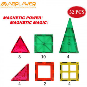 MAGPLAYER Set de constructie magnetic - 32 piese - Img 3
