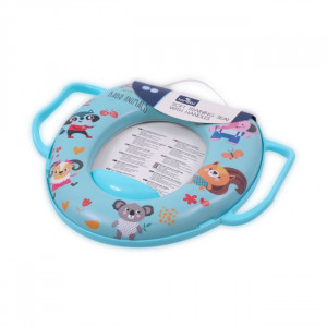 Reductor moale pentru toaleta, cu manere, Lorelli, Blue - Img 2