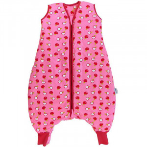 Sac de dormit cu picioruse Bamboo Red Apple 6-12 luni 0.5 Tog