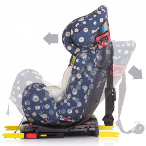 Scaun auto Chipolino Campo 0-36 kg dots rose cu sistem Isofix - Img 2