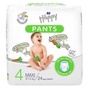 Scutece-chilotel Happy Pants Maxi, Nr.4, 8-14 kg, 24 buc