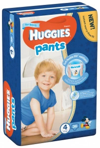 Scutece-chilotel Huggies Jumbo Pack, Nr.4, Baieti, 9-14 kg, 36 buc