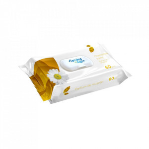 Servetele Umede Spring Line Baby Diverse Arome 60 buc Cu Capac - Img 1