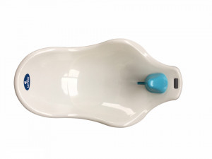 Set cadita 88 cm cu termometru, reductor si accesorii, White Blue - Img 7