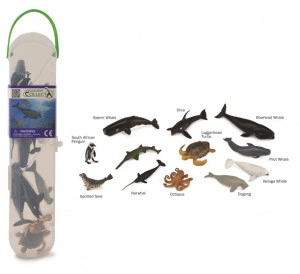 Cutie cu 12 minifigurine Animale marine - Set 2
