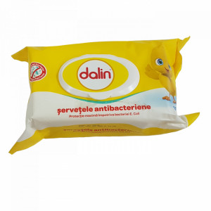 Dalin Servetele Antibacteriene capac, 100 buc