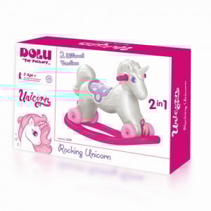 Jucarie 2 in1 - Unicorn balansoar - Dolu - Img 1
