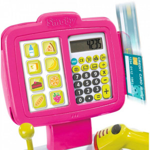 Jucarie Casa de marcat Mini Shop roz cu accesorii - Img 2