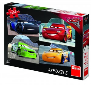 Puzzle 4 in 1 - Cars 3 - 54 piese