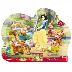 Puzzle cu rama - Alba ca Zapada (25 piese)