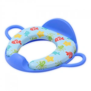 Reductor moale pentru toaleta, cu manere si spatar, Lorelli, Blue Fish