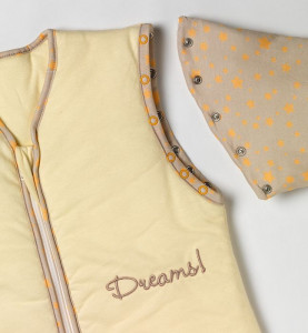 Sac de dormit cu maneca lunga detasabila Sweet Dreams, 0-6 luni, 2.5 Tog