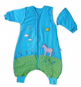 Sac de dormit cu picioruse si maneca lunga detasabila Pony 6-12 luni 2.5 Tog - Img 3