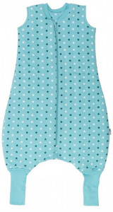 Sac de dormit cu picioruse si talpa antiderapanta Teal Stars 18-24 luni 2.5 Tog