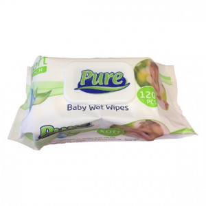 Servetele Umede PURE SOFT, 120 buc - Img 1