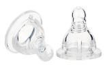 Set 2 Tetine Silicon 6+ luni cu Gat Normal L U-GROW A-1024L