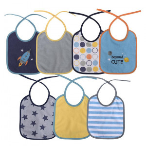 Set 7 bavete bumbac baietei