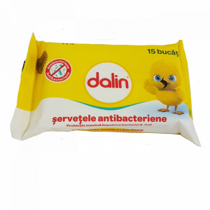 Dalin Servetele Antibacteriene pocket, 15 buc - Img 2
