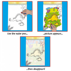 Galt Water Magic: Carte de colorat Dinozauri - Img 3