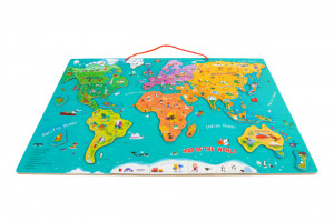 Harta lumii mare - puzzle magnetic - Img 1