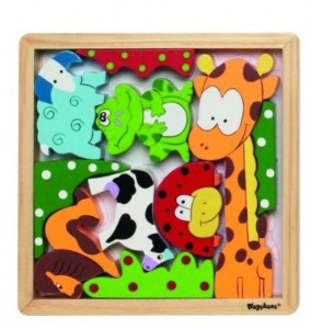 Joc puzzle din lemn Animale - Img 2