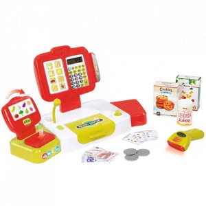 Jucarie Casa de marcat Mini Shop rosu cu accesorii