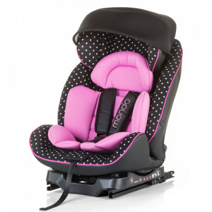 Scaun auto Chipolino Mondo 0-25kg rose cu sistem Isofix - Img 1