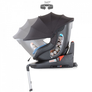Scaun auto Chipolino Toledo 0-18kg rose cu sistem Isofix si sezut rotativ - Img 3