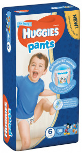 Scutece-chilotel Huggies Mega Pack, Nr.6, Baieti, 15-25 kg, 36 buc