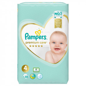 Scutece Pampers Premium Care 4 Jumbo Pack 68 buc