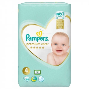 Scutece Pampers Premium Care 4 Jumbo Pack 68 buc