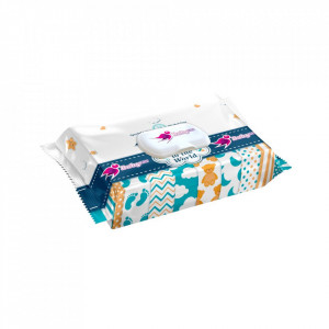 Servetele Umede Baby Fin 72 buc Diverse Modele Cu Capac - Img 1