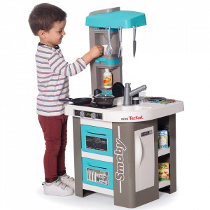 Bucatarie Smoby Mini Tefal Studio Bubble gri albastru - Img 9