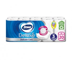 Hartie igienica Zewa Deluxe Delicate Care, 3 straturi, 20 role