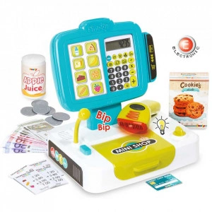 Jucarie Casa de marcat Mini Shop albastru cu accesorii